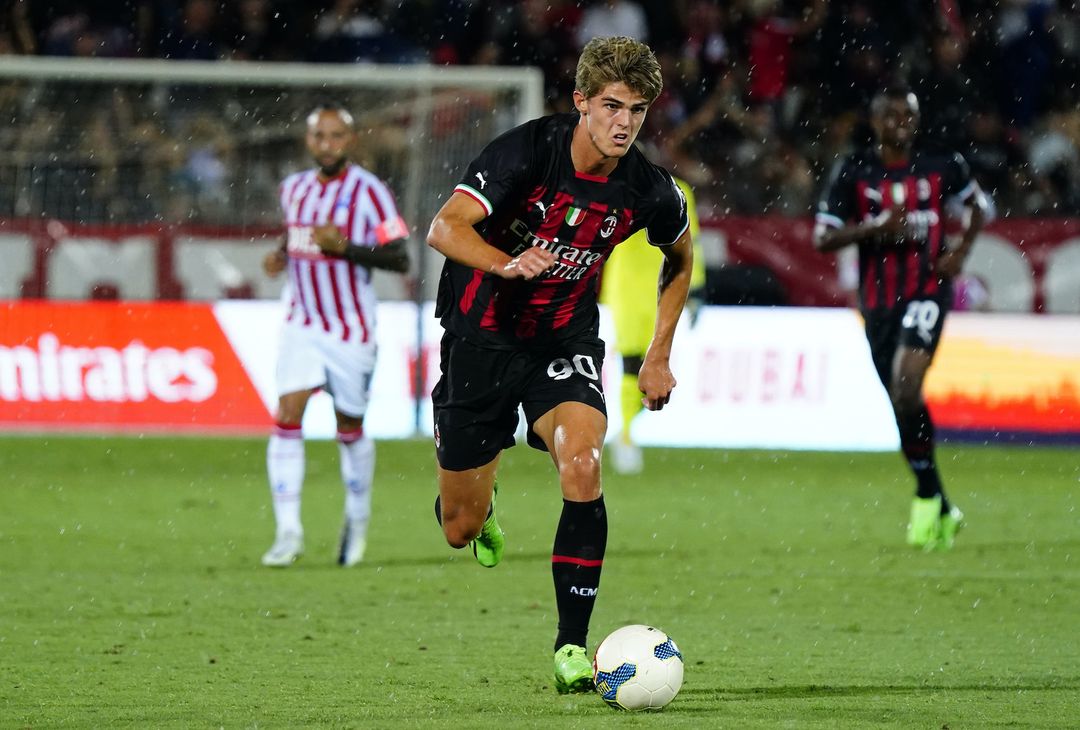 Charles De Ketelaere AC Milan amichevole Vicenza-Milan 1-6