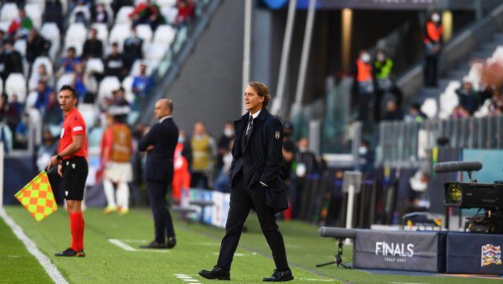 Roberto Mancini (Photo by Claudio Villa/Getty Images) Qualificazioni Mondiali, Italia-Svizzera potrebbe cambiare sede. I dettagli - immagine 1
