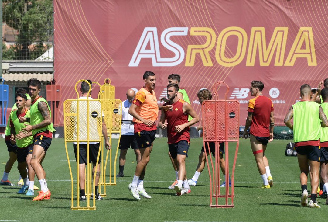La rifinitura della Roma a Trigoria in vista della Salernitana – FOTO GALLERY - immagine 3