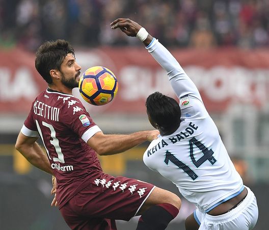 TURIN, ITALY - OCTOBER 23: Luca Rossettini (L) of FC Torino competes with Keita Balde of SS Lazio during the Serie A match between FC Torino and SS Lazio at Stadio Olimpico di Torino on October 23, 2016 in Turin, Italy. (Photo by Valerio Pennicino/Getty Images) TURIN, ITALY - OCTOBER 23: Luca Rossettini (L) of FC Torino competes with Keita Balde of SS Lazio during the Serie A match between FC Torino and SS Lazio at Stadio Olimpico di Torino on October 23, 2016 in Turin, Italy. (Photo by Valerio Pennicino/Getty Images)