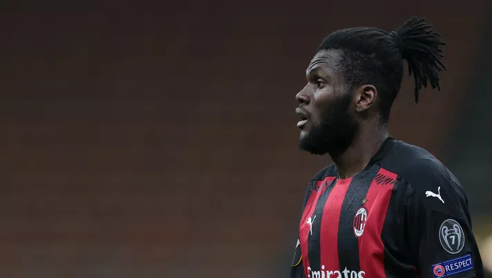 Franck Kessié (centrocampista AC Milan), qui durante Milan-Manchester United 0-1 (Serie A 2020-2021) | News (Getty Images)