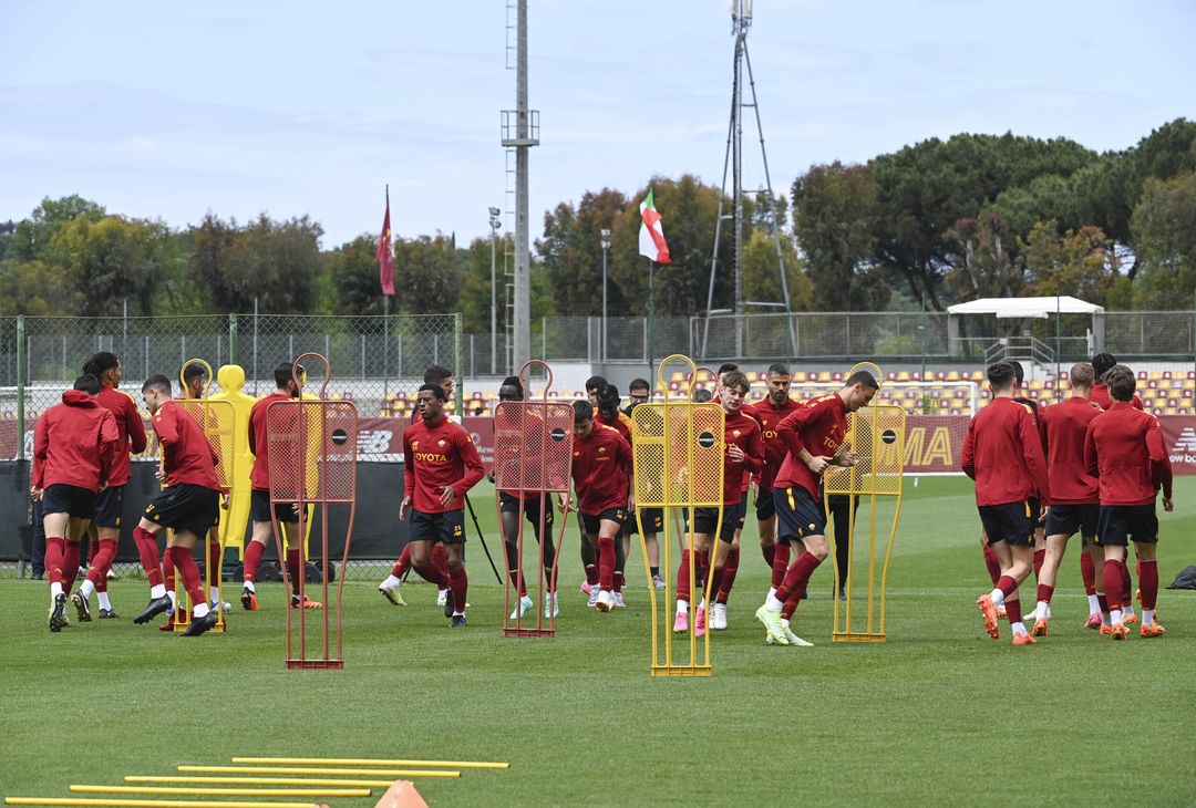 Roma, la rifinitura alla vigilia del Bayer Leverkusen – FOTO GALLERY - immagine 18
