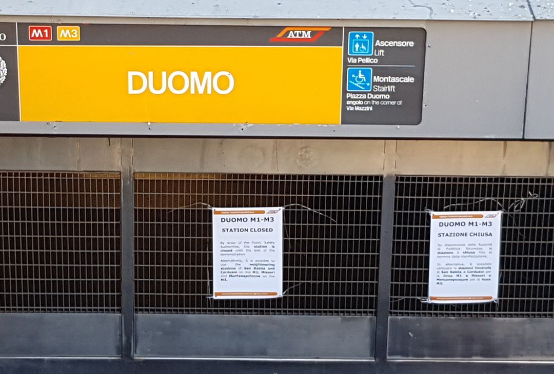  La chiusura della stazione della metropolitana 