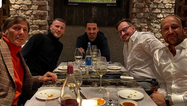 Zlatan ritrova Abate ed Erminio per riassaporare il suo caro, vecchio Milan Zlatan ritrova Abate ed Erminio per riassaporare il suo caro, vecchio Milan