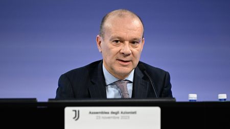 TURIN, ITALY - NOVEMBER 23: Maurizio Scanavino during the Juventus shareholders' meeting on November 23, 2023 in Turin, Italy. (Photo by Daniele Badolato - Juventus FC/Juventus FC via Getty Images)