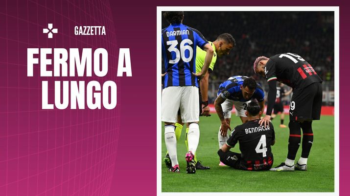 infortunio Bennacer AC Milan derby Milan-Inter 0-2 Champions League 2022-2023