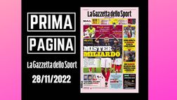 Prima pagina Gazzetta dello Sport: “Mbappé mister miliardo”