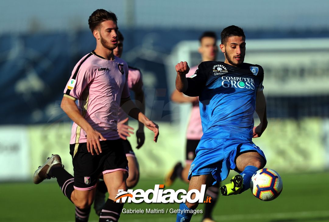  EMPOLI, ITALY - JANUARY 12: Giuseppe Montaperto of Empoli Fc in action during the Serie A Primavera between Empoli FC and Citta' di Palermo on January 12, 2019 in Empoli, Italy.  (Photo by Gabriele Maltinti/Getty Images) 