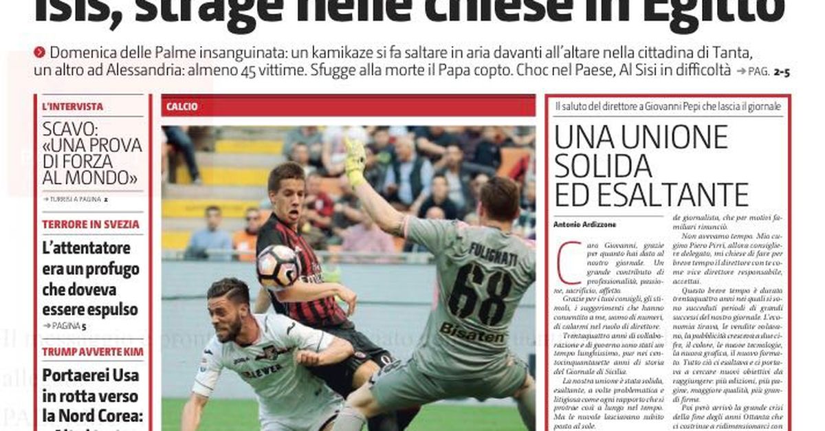 Prima Pagina, Giornale Di Sicilia: “Palermo, Serie B Più Vicina. Ora ...