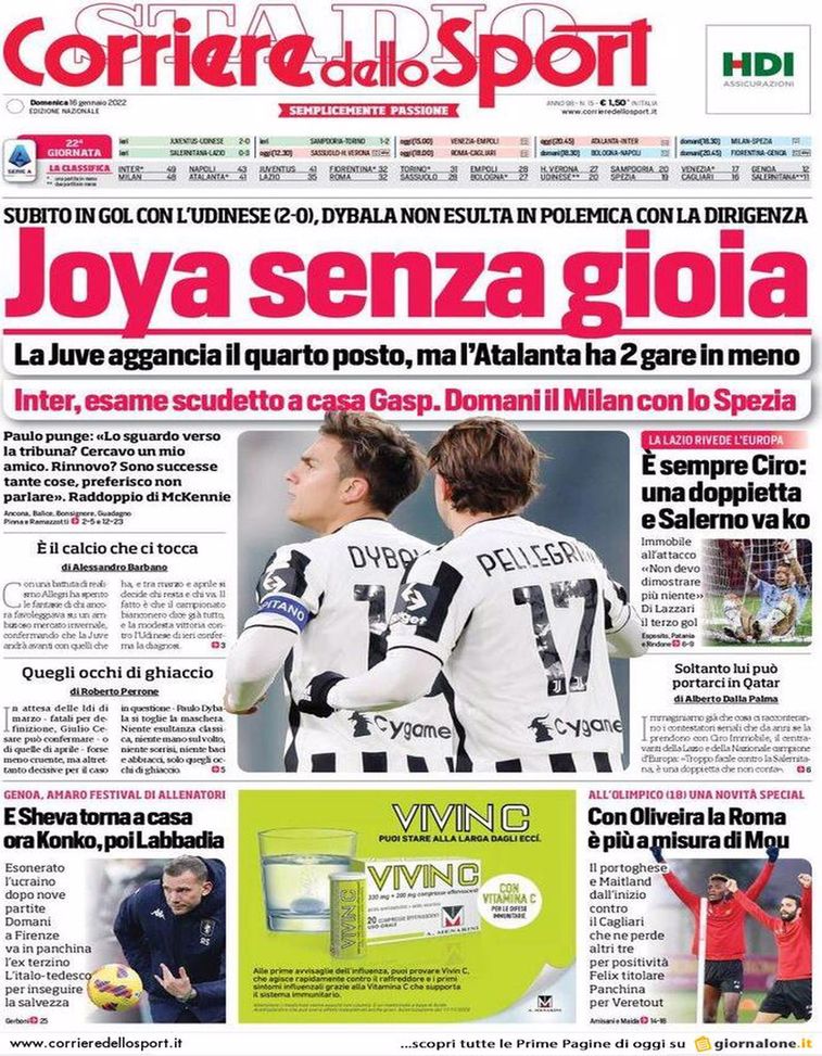 BUONGIORNO CITTACELESTE – LE PRIME PAGINE DEI PRINCIPALI QUOTIDIANI SPORTIVI – GUARDA- immagine 3