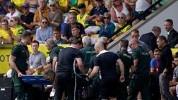 Norwich, infortunio shock per Giannoulis: che dolore, perde il respiro…