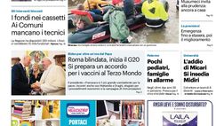 Prima Pagina, Giornale di Sicilia: “L’ira di Apollo sferza la Sicilia”