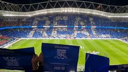 Ambientazo Real Sociedad: la spinta per il derby arriva dalla mega-coreografia