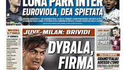 Prima Pagina, Tuttosport: “Dybala, firma tu! Juve-Milan, brividi”
