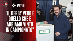Milan-Lazio, Salvini: “Stasera possiamo lasciare la vittoria alla Lazio”
