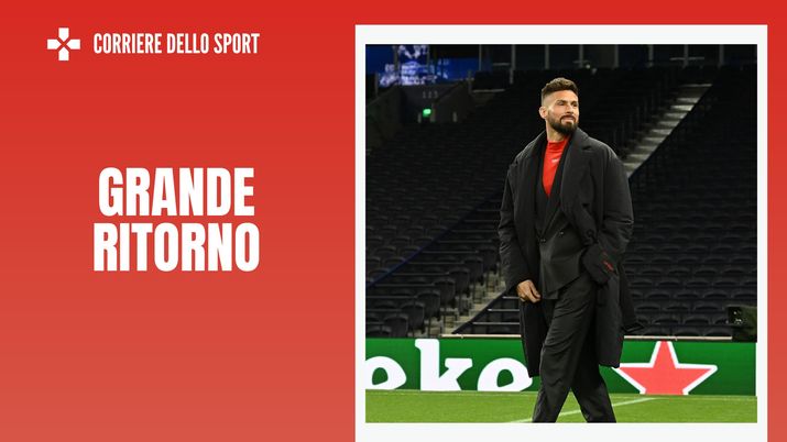 Olivier Giroud, attaccante del Milan