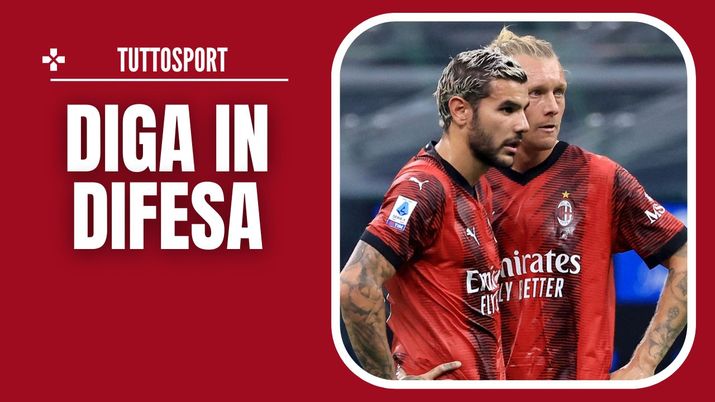 Milan-Sassuolo Serie A 2023-2024 Kjaer Theo Hernández