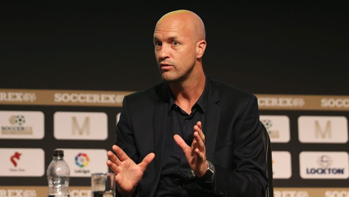 MANCHESTER, ENGLAND - SEPTEMBER 04: Jordi Cruyff, Maccabi Tel Aviv FC Head Coach talks during day 1 of the Soccerex Global Convention at Manchester Central Convention Complex on September 4, 2017 in Manchester, England. (Photo by Jan Kruger/Getty Images for Soccerex) MANCHESTER, ENGLAND - SEPTEMBER 04: Jordi Cruyff, Maccabi Tel Aviv FC Head Coach talks during day 1 of the Soccerex Global Convention at Manchester Central Convention Complex on September 4, 2017 in Manchester, England. (Photo by Jan Kruger/Getty Images for Soccerex)