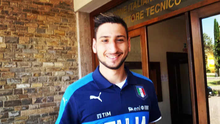 Gianluigi Donnarumma con l'Italia (credits: Official Nazionale Italiana Twitter account)