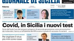 Prima Pagina, Giornale di Sicilia: “Covid, in Sicilia i nuovi test. Assalto alla Turris, Boscaglia punta tutto su Lucca. Un volo di colombe per Piera”