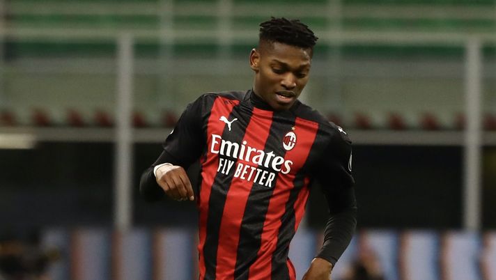 Rafael Leao (attaccante AC Milan), qui durante Inter-Milan 2-1 (Coppa Italia 2020-2021) | News (Getty Images)