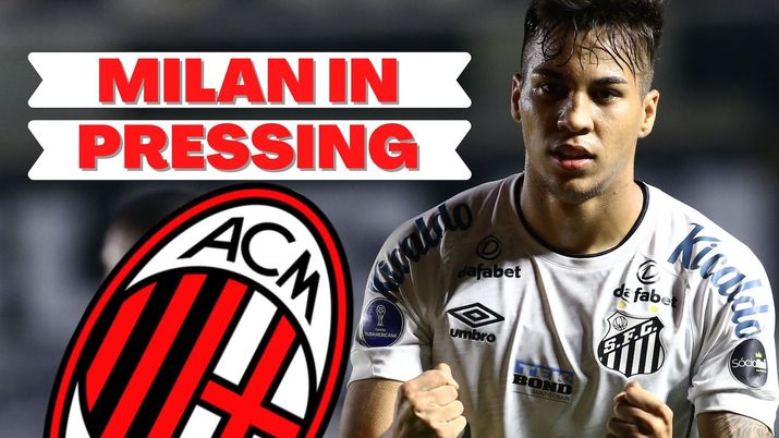 Kaio Jorge (attaccante Santos), obiettivo di calciomercato del Milan | AC Milan News (Getty Images) 