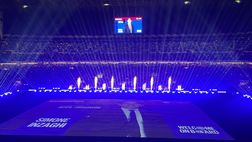 Inter-Juventus, pre partita spaziale: show di laser e sciarpe nerazzurre per i tifosi