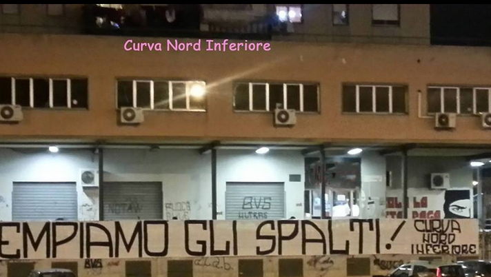 PALERMO, CURVA NORD: “RIEMPIAMO STADIO” 