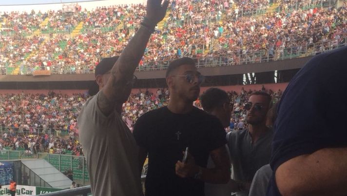 FOTO Palermo-Venezia, in tribuna anche Lo Faso e Pezzella  FOTO Palermo-Venezia, in tribuna anche Lo Faso e Pezzella