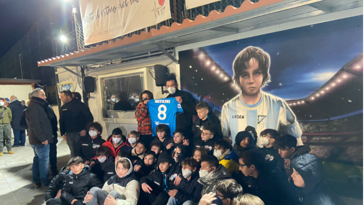 8 come infinito: inaugurato il murale per il piccolo Adriano, c’è anche Frustalupi - immagine 1