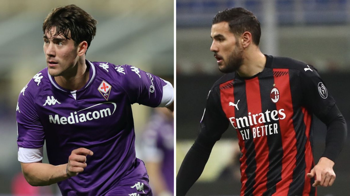 Dusan Vlahovic Theo Hernandez Mercato Milan (Getty Images) 