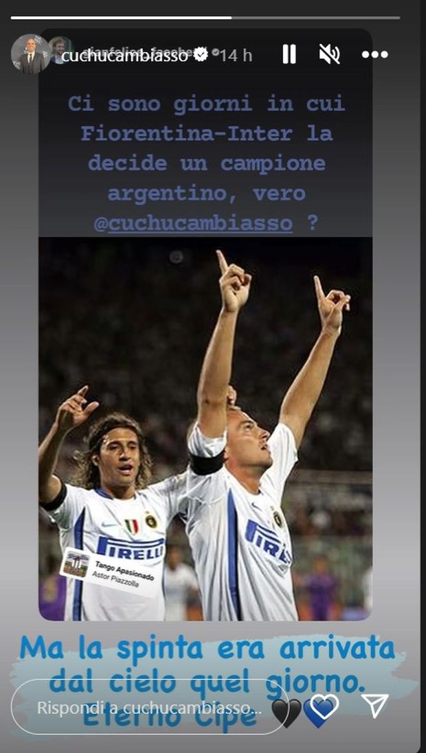 Facchetti jr a Cambiasso: “A volte a Firenze decidono gli argentini”. E Cuchu ricorda Giacinto- immagine 2