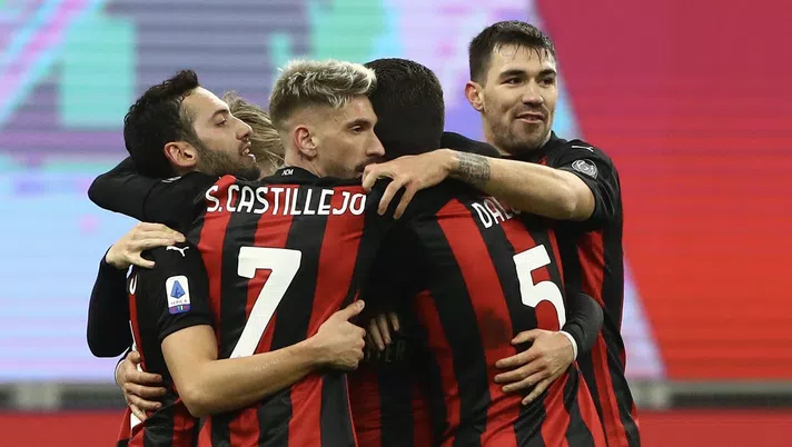 AC Milan esulta per il gol di Davide Calabria in Milan-Juventus (Serie A 2020-2021) | AC Milan News (Getty Images)