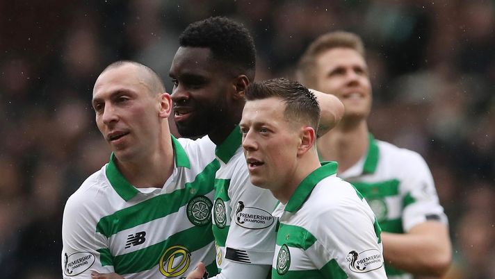 Un'esultanza del Celtic Glasgow, campione di Scozia 2019-2020 (credits: GETTY Images) 