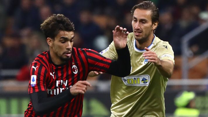31 ottobre 2019, Milan-Spal 1-0: Lucas Paqueta contro Simone Missiroli (credits: GETTY Images) 