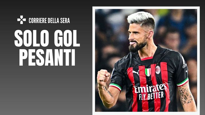 Olivier Giroud AC Milan Sampdoria-Milan 1-2 Serie A 2022-2023