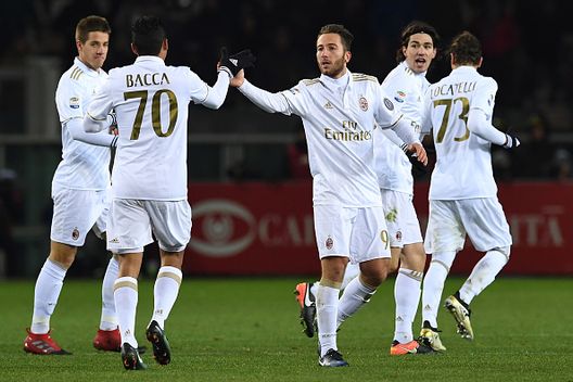 Il Milan dopo un gol (GETTY Images) 