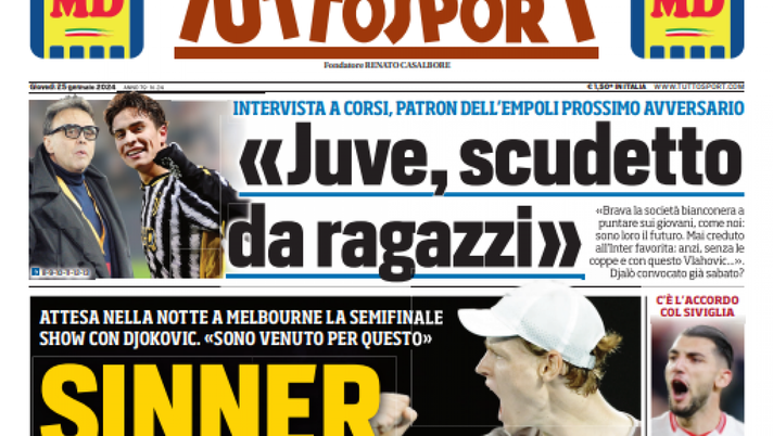 EDICOLA TS / Corsi: “Mai creduto all’Inter favorita. Senza le coppe e con questo Vlahovic…” - immagine 1
