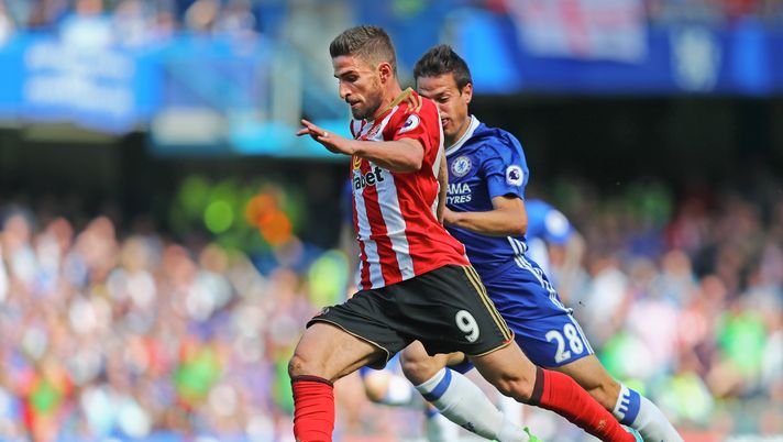 LONDON, ENGLAND - MAY 21:  Fabio Borini of Sunderland in action during the Premier League match between Chelsea and Sunderland at Stamford Bridge on May 21, 2017 in London, England.  (Photo by Clive Rose/Getty Images) 