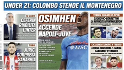 Prima Pagina, Tuttosport: “Osimhen accende Napoli-Juve. Italia, fuori i gol”