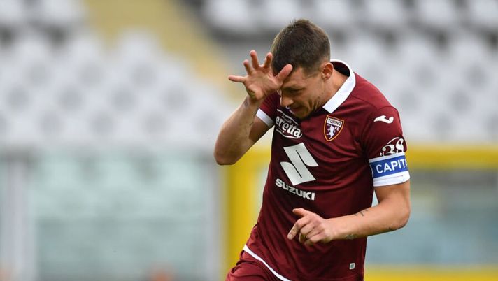 TURIN, ITALY - JUNE 30: Andrea Belotti of Torino FC celebrates after scored his goal from the penalty spot during the Serie A match between Torino FC and SS Lazio at Stadio Olimpico di Torino on June 30, 2020 in Turin, Italy. (Photo by Valerio Pennicino/Getty Images) ATTACCO – Fascia per fascia, ecco tutti gli attaccanti: chi mettere e chi no- immagine 1