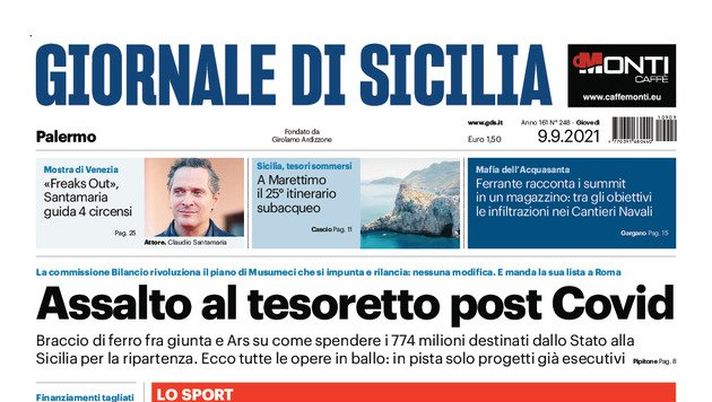 Prima Pagina, Giornale di Sicilia: “Raspadori e Kean rilanciano l’Italia” Prima Pagina, Giornale di Sicilia: “Raspadori e Kean rilanciano l’Italia”