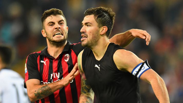 L'esultanza di Alessio Romagnoli del Milan (GETTY Images) 