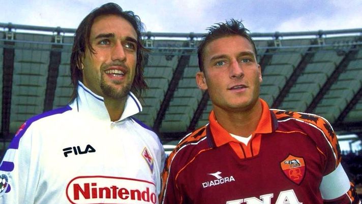 Batistuta e lo scatto social con Totti che accende Roma-Fiorentina - immagine 1