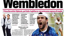 Prima Pagina, Corriere dello Sport: “Wembledon! Prima Berrettini, poi l’Italia”