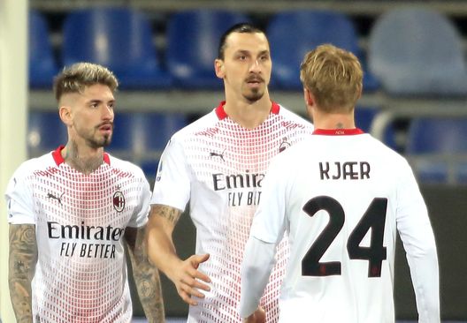 Castillejo, Ibrahimovic e Kjaer Castillejo, Ibrahimovic e Kjaer