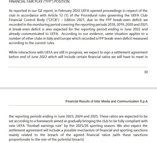 Inter, nuovo settlement agreement con la Uefa da finalizzare entro giugno 2022- immagine 2