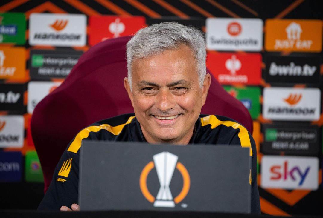 Roma, la conferenza stampa di Mourinho e Spinazzola – FOTO GALLERY - immagine 10