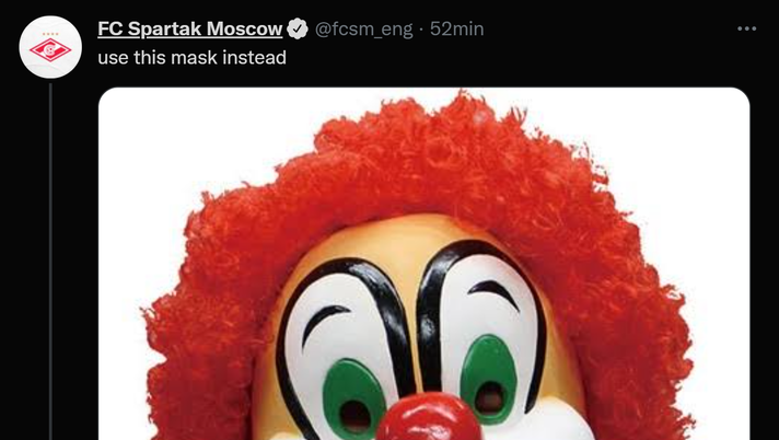 FOTO Duro sfottò dello Spartak su mister Spalletti e il Napoli: “Pagliacci!” - immagine 1