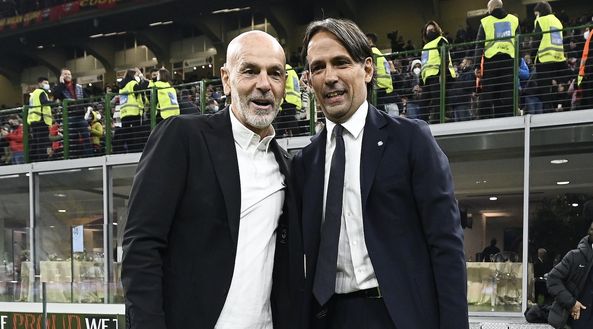 Pioli Inzaghi Milan Inter derby Serie A 2021-2022